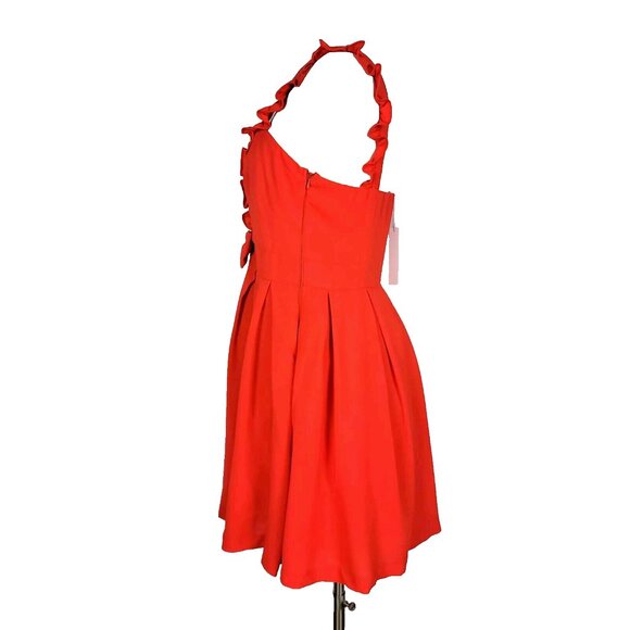 Minuet Organza Mini Dress Juniors Large Red Ruffle Dainty Coquette Flowy Evening - Picture 7 of 12